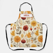 Zeg het met herfstbladeren - Gepersonaliseerd Schort (Voorkant)