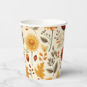 Zeg het met herfstbladeren - Papieren beker (Links)