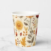 Zeg het met herfstbladeren - Papieren beker (Rechts)