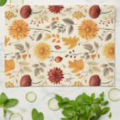 Zeg het met herfstbladeren - theedoek (Gevouwen)