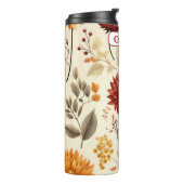 Zeg het met herfstbladeren - Thermische Tumbler Thermosbeker (Gedraaid links)