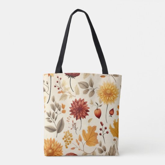 Zeg het met herfstbladeren - tote bag (Achterkant)