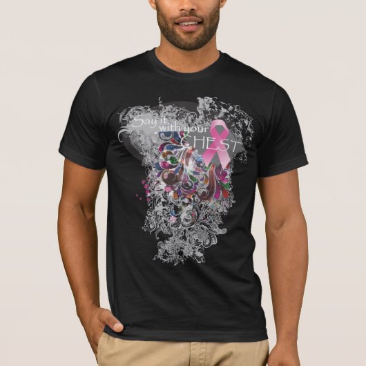 Zeg het met je borst t-shirt (Voorkant)