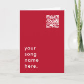 Zeg het met Muziek | Rode QR Streamable Love Song Kaart (Voorkant)