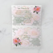 Zeg het met Rozen ~ Enige Gelegenheid Kaart (Binnen)