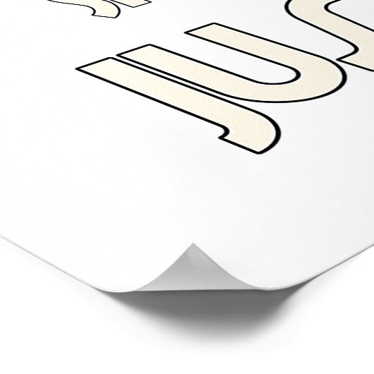 Zeg het met stilte, wees gewoon stil poster (Hoek)