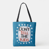 Zeg het niet tegen de Kinder Canvas tas (Achterkant)