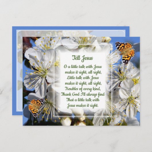 Zeg het tegen Jezus! Briefkaart (Voorkant / Achterkant)