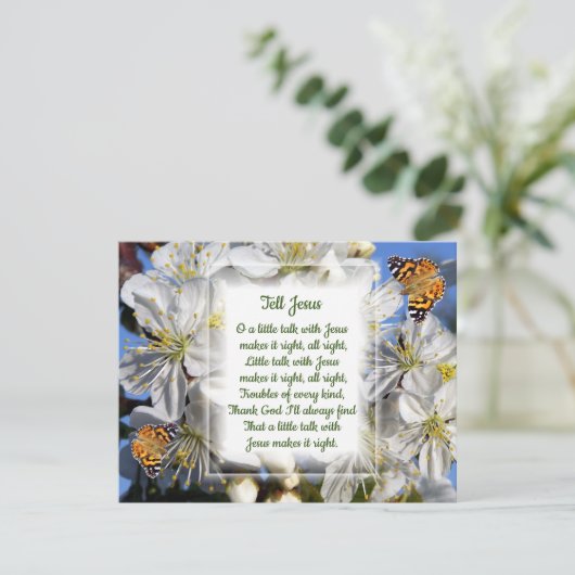 Zeg het tegen Jezus!  Kaart (Staand voorkant)