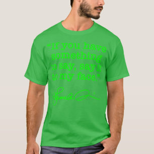 Zeg het tegen mijn gezicht Kamala BRAT GREEN handt T-shirt