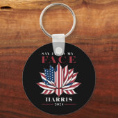 Zeg het tegen mijn gezicht Kamala Harris 2024 USA  Sleutelhanger (Voorkant)