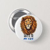 Zeg het tegen mijn gezicht, Kamala Harris, Bold Li Ronde Button 5,7 Cm (Voorkant /achterkant)