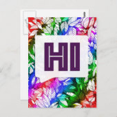 Zeg Hi Briefkaart (Voorkant / Achterkant)