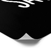 Zeg Human Funny Photographer Cheese Dark BG Poster (Hoek)