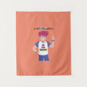 Zeg hun naam mannen wandkleed (Voorkant)