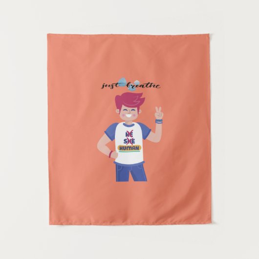 Zeg hun naam mannen wandkleed (Voorkant)