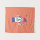 Zeg hun naam mannen wandkleed (Voorkant (horizontaal))