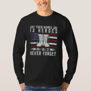 Zeg hun namen Joe Fallen Soldaten 13 Heroes T-shirt