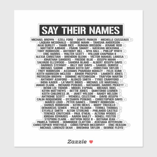 ZEG HUN NAMEN STICKER (Vel)