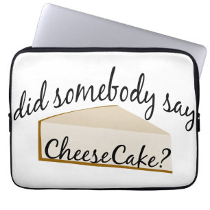 Zeg iemand Cheesecake? Laptop Sleeve