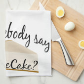 Zeg iemand Cheesecake? Theedoek (Quarter Fold)