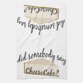 Zeg iemand Cheesecake? Theedoek (Verticaal)