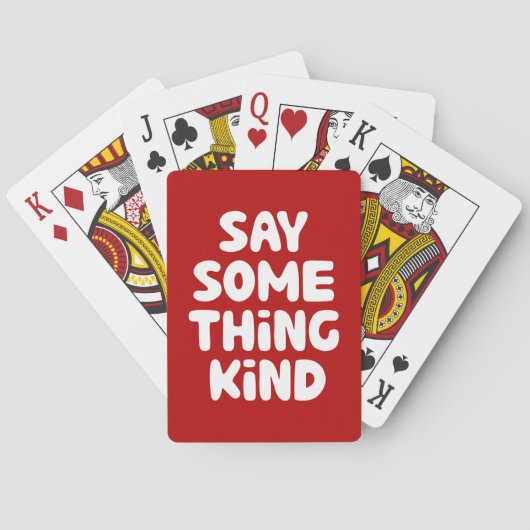 Zeg Iets Aardigs Pokerkaarten (Achterkant)