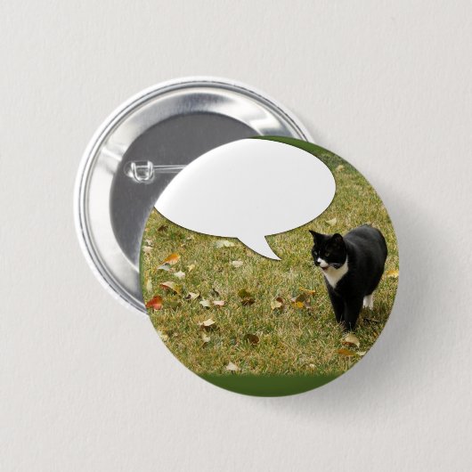 Zeg iets Kat Ronde Button 5,7 Cm (Voorkant /achterkant)