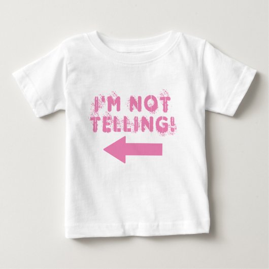 Zeg: "Ik probeer niet!" Baby T-shirt (Voorkant)