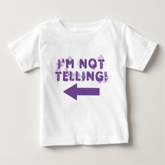 Zeg: "Ik probeer niet!" Baby T-shirt (Voorkant)