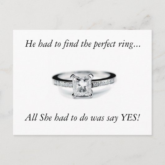 Zeg ja aankondigingskaart (Voorkant)