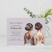 Zeg Ja Afro-Amerikaans Bruidsmeisje Voorstel Kaart (Staand voorkant)