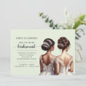 Zeg Ja Afro-Amerikaans Bruidsmeisje Voorstel Kaart (Staand voorkant)