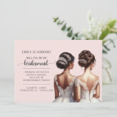 Zeg ja Afro-Amerikaanse bruidsmeisje voorstel Kaart (Staand voorkant)