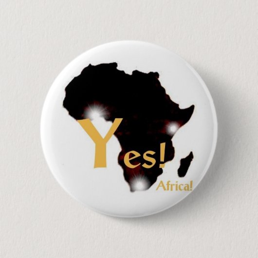 Zeg ja! naar Afrika! Ronde Button 5,7 Cm (Voorkant)