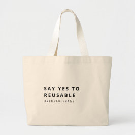 ZEG JA OP REUSABLE Bag Eco-Friendly Grote Tote Bag