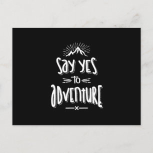 Zeg ja tegen avontuurlijk kamperen - Hike Gifts Briefkaart