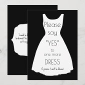 Zeg ja tegen bruidsmeisje jurk voorstel kaart (Voorkant / Achterkant)