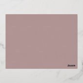 Zeg Ja Tegen De Jurk Bruidsfolie Uitnodiging (Achterkant)