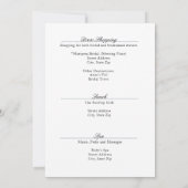 Zeg ja tegen de jurk bruidsmeisje Shopping Party Kaart (Achterkant)