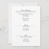 Zeg ja tegen de jurk bruidsmeisje Shopping Party Kaart (Achterkant)