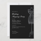 Zeg ja tegen de jurk bruidsmeisje Shopping Party Kaart (Voorkant)