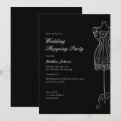 Zeg ja tegen de jurk bruidsmeisje Shopping Party Kaart (Voorkant / Achterkant)