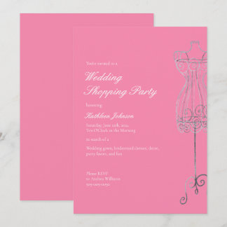 Zeg ja tegen de jurk bruidsmeisje winkelparty kaart