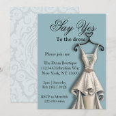 Zeg ja tegen de jurk kaart (Voorkant / Achterkant)