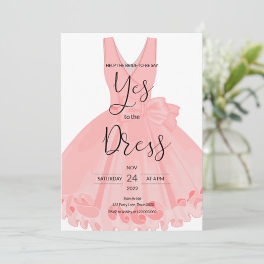 Zeg ja tegen de uitnodiging van de pers (Staand voorkant)