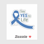 Zeg JA tegen het leven, positiviteit, zelfliefde Sticker (Vel)