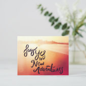 Zeg ja tegen nieuwe avonturen briefkaart (Staand voorkant)