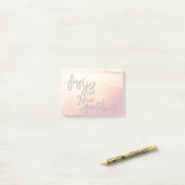 Zeg ja tegen nieuwe avonturen post-it® notes (Op bureau)