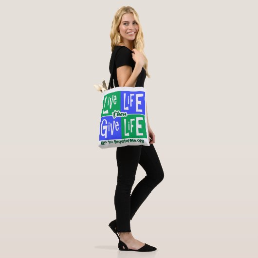 Zeg JA tegen orgaandonatie Tote Bag (Op model)